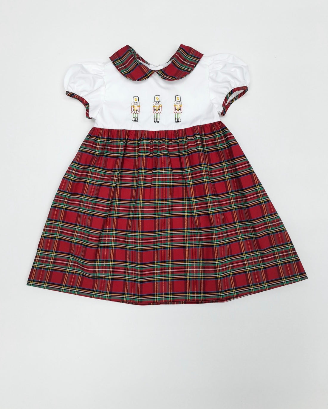 Nutcracker Tartan Embroidery Dress