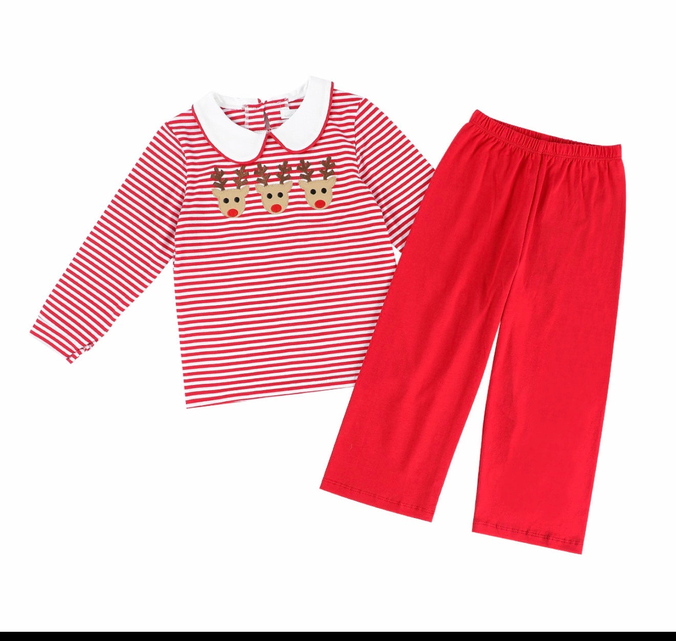 Sample Red Reindeer Boy Pant Set