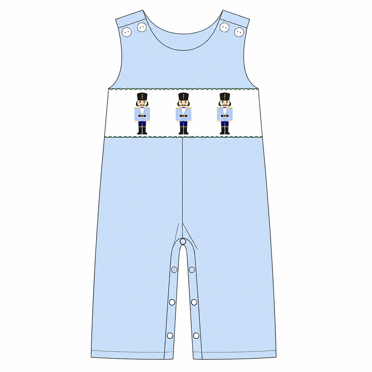 PO52-Nutcracker Smocked Longall