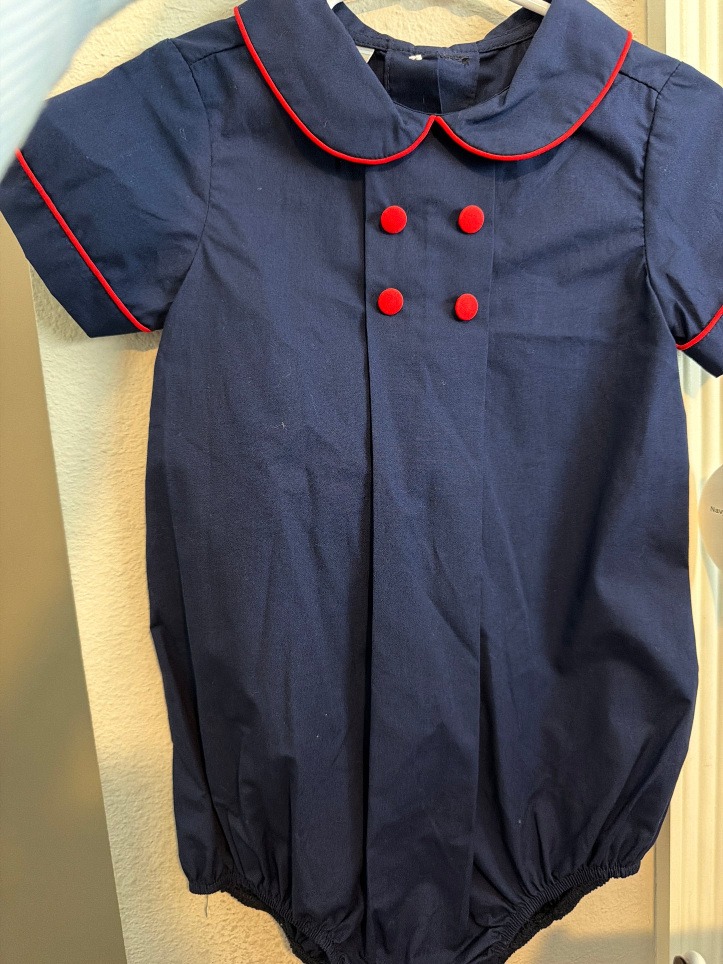 Sample Red/ Navy Boy Bubble