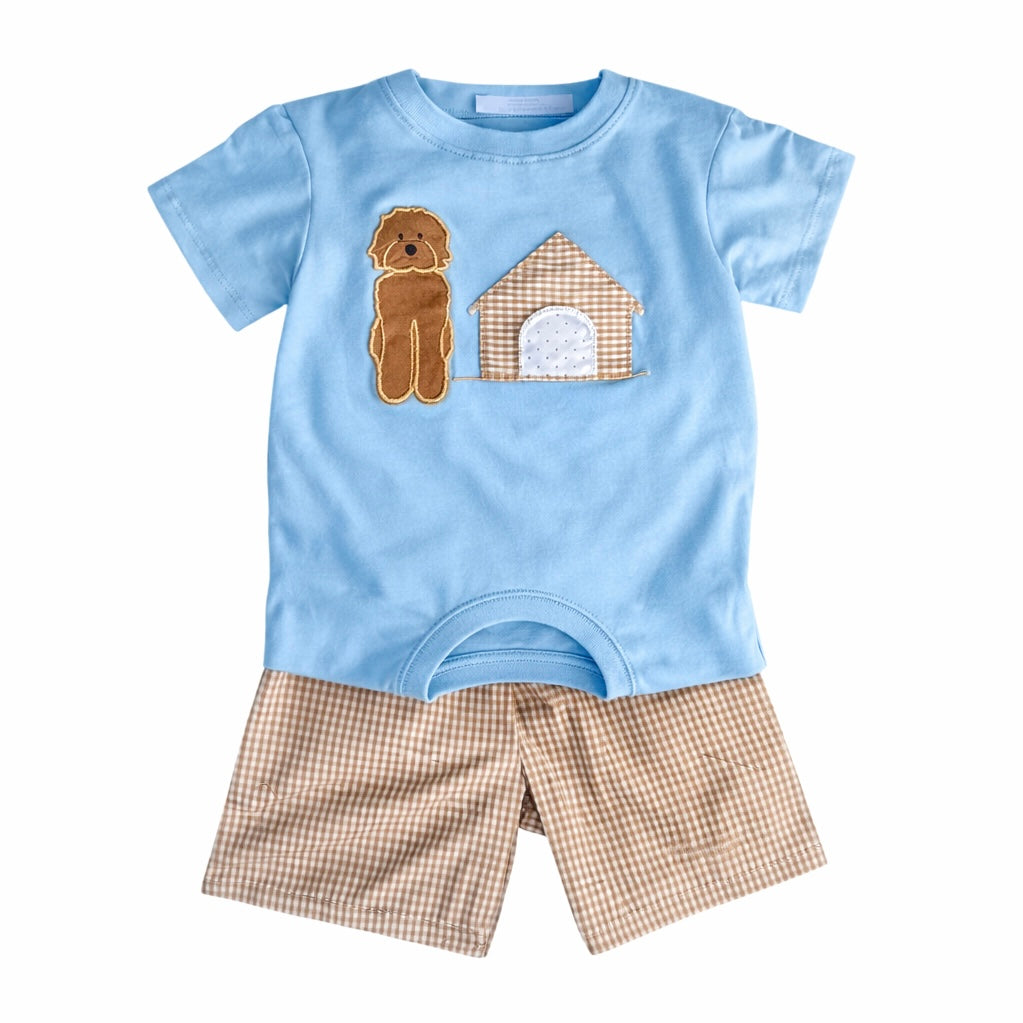 Dog House Boy Short Set