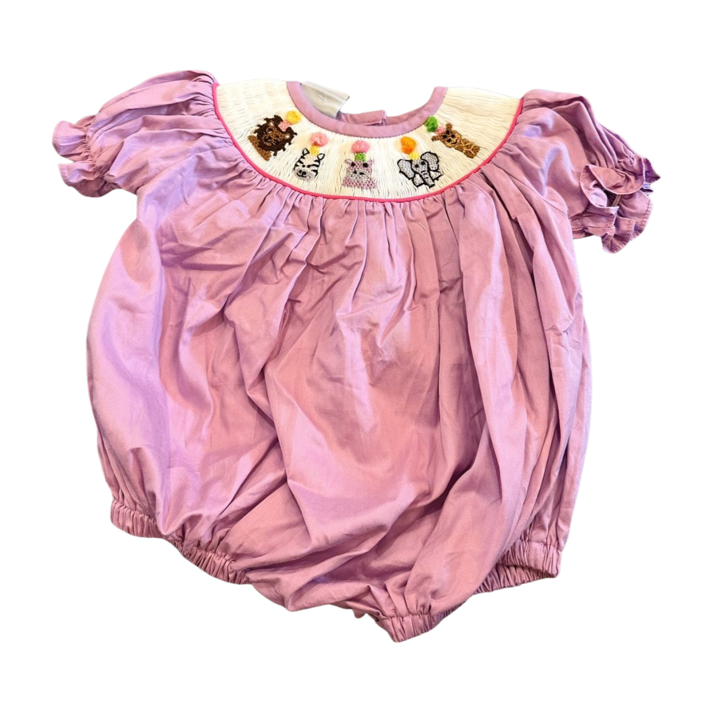 Ready To Ship Smock Party Animal Girl Bubble