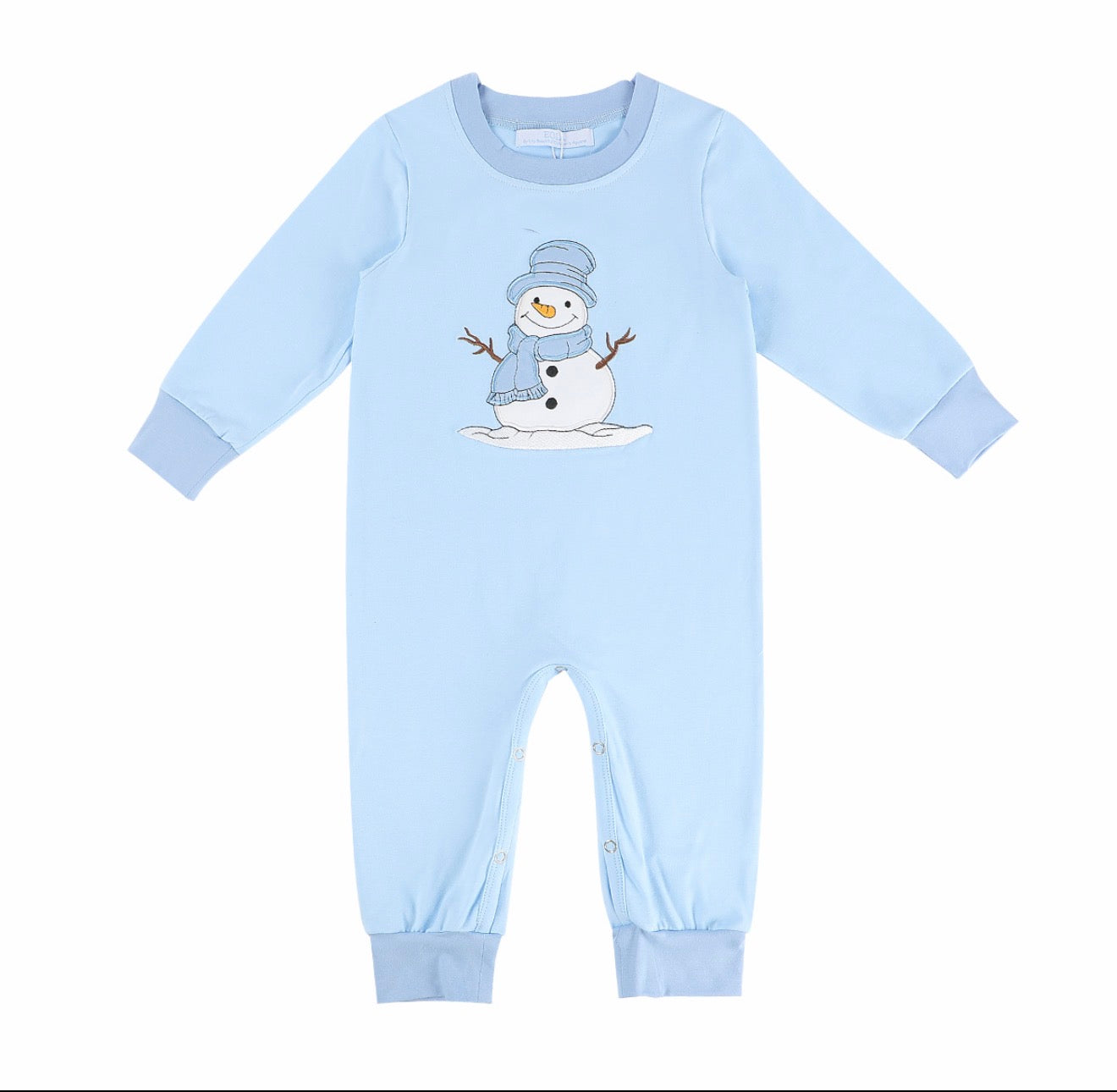 Sample Snowman Applique Boy Romper