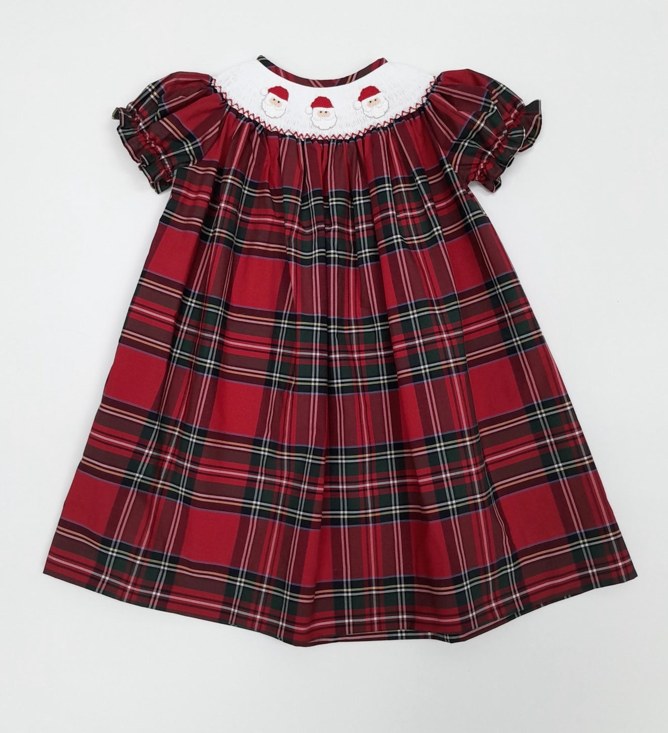 Sample Santa Tartan Smock Dress