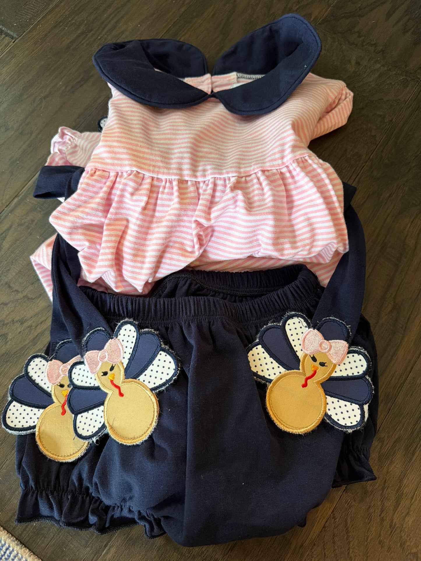 Sample Turkey Side Tie Bloomer Set