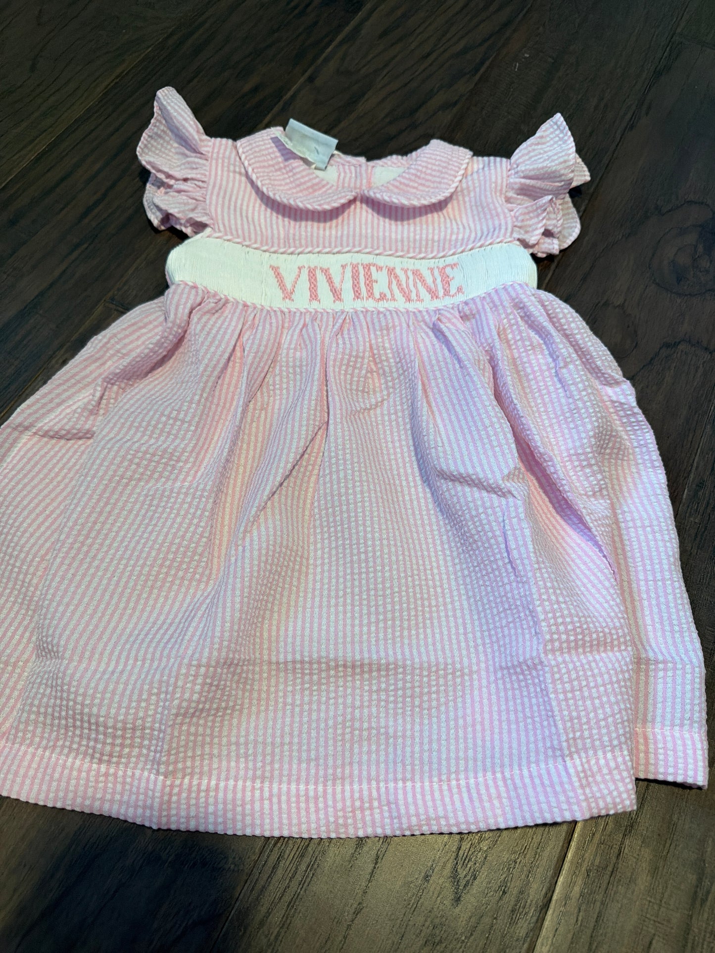 Vivienne Pink Seersucker Dress