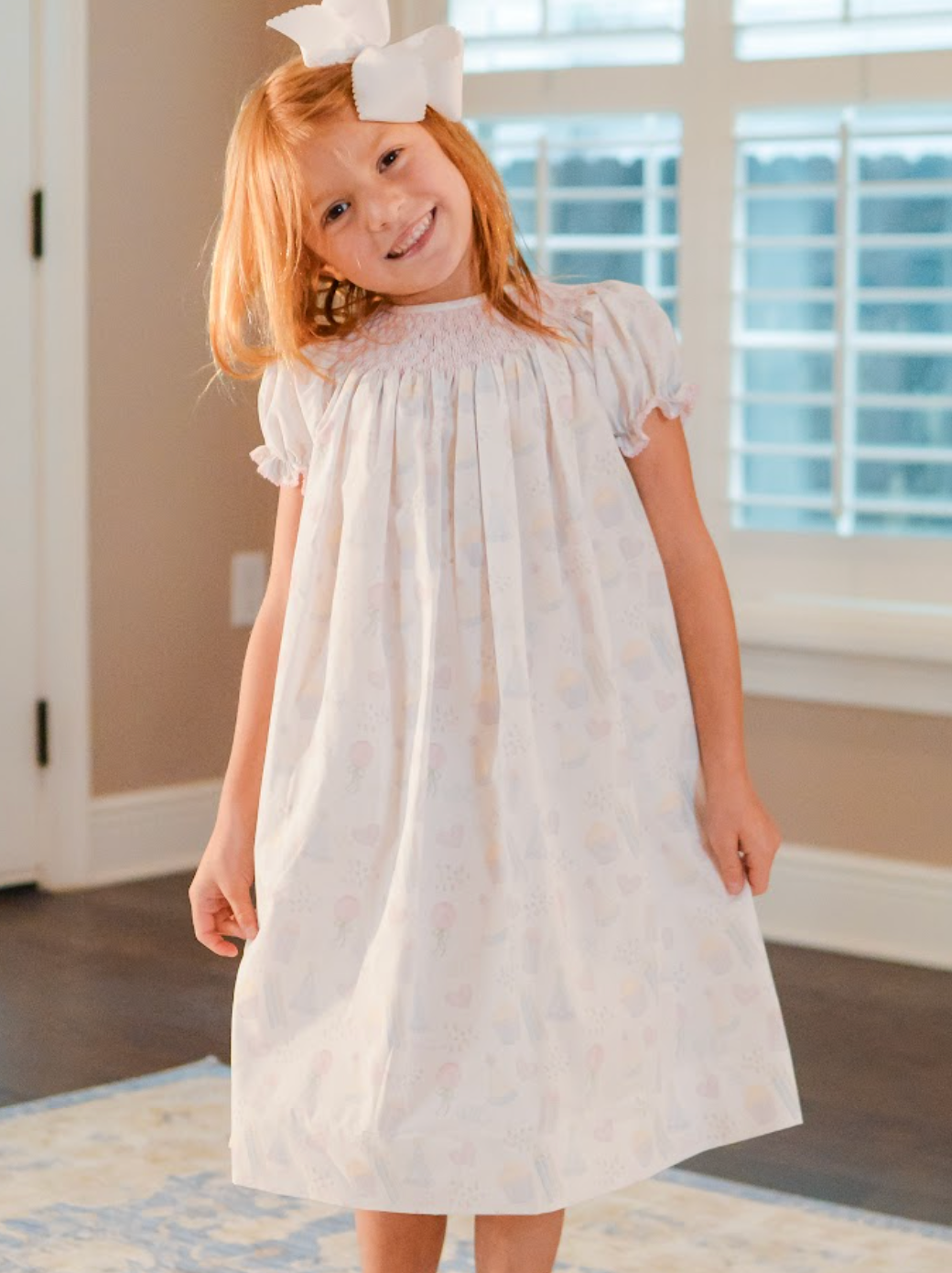 Smocked Birthday Bishop 3T