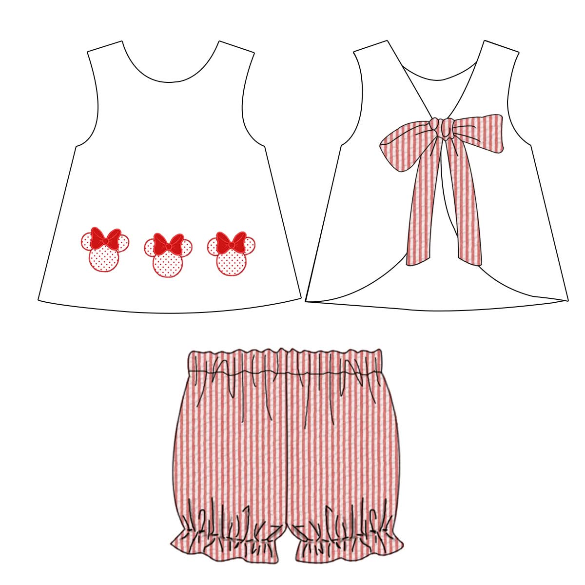 Magical Seersucker Bloomer Set