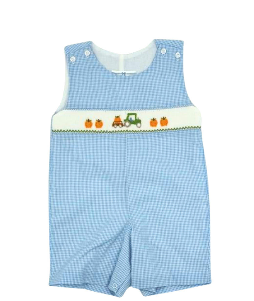 Pumpkin Tractor Smock Jon Jon