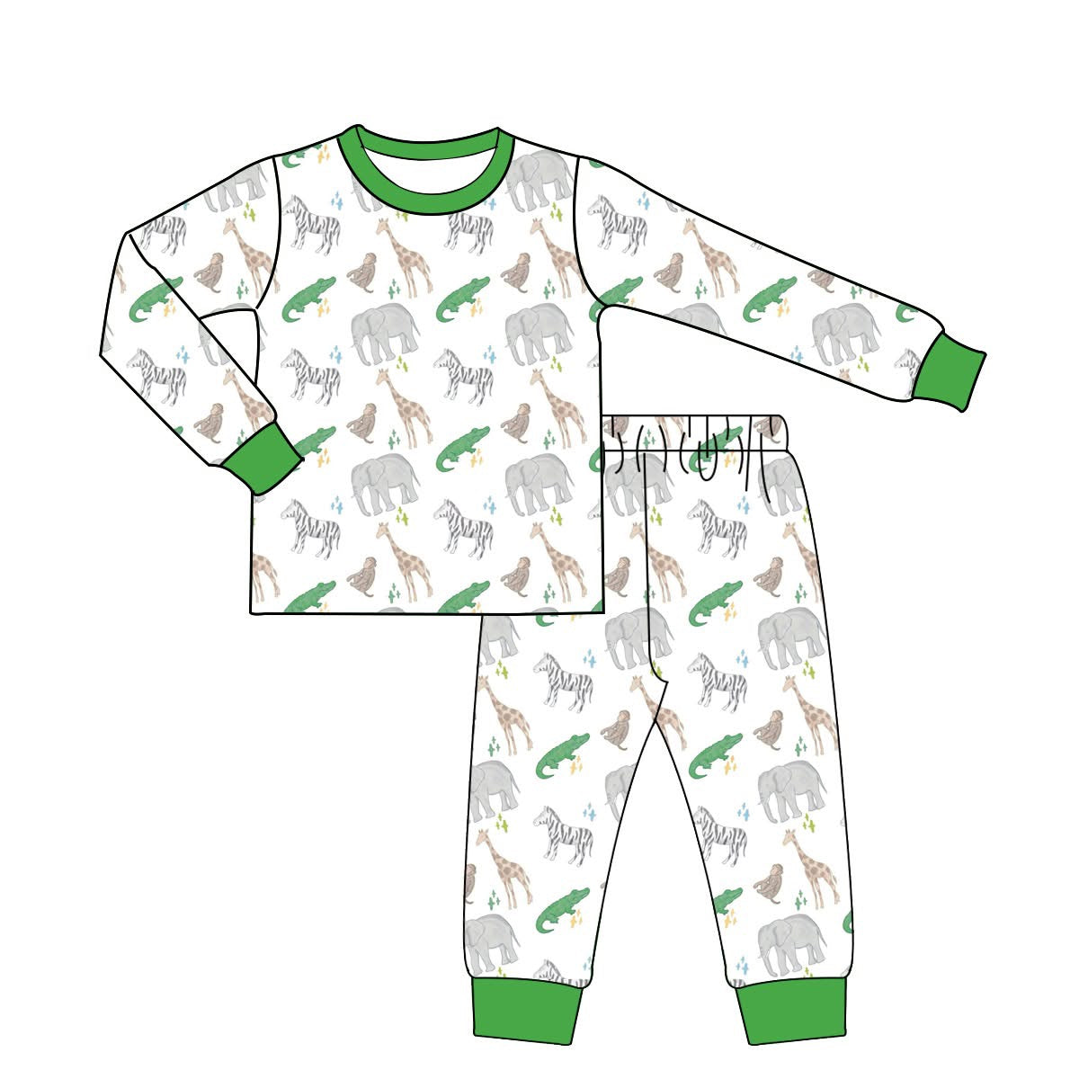 Preorder Zoo Animal BOY Pajamas