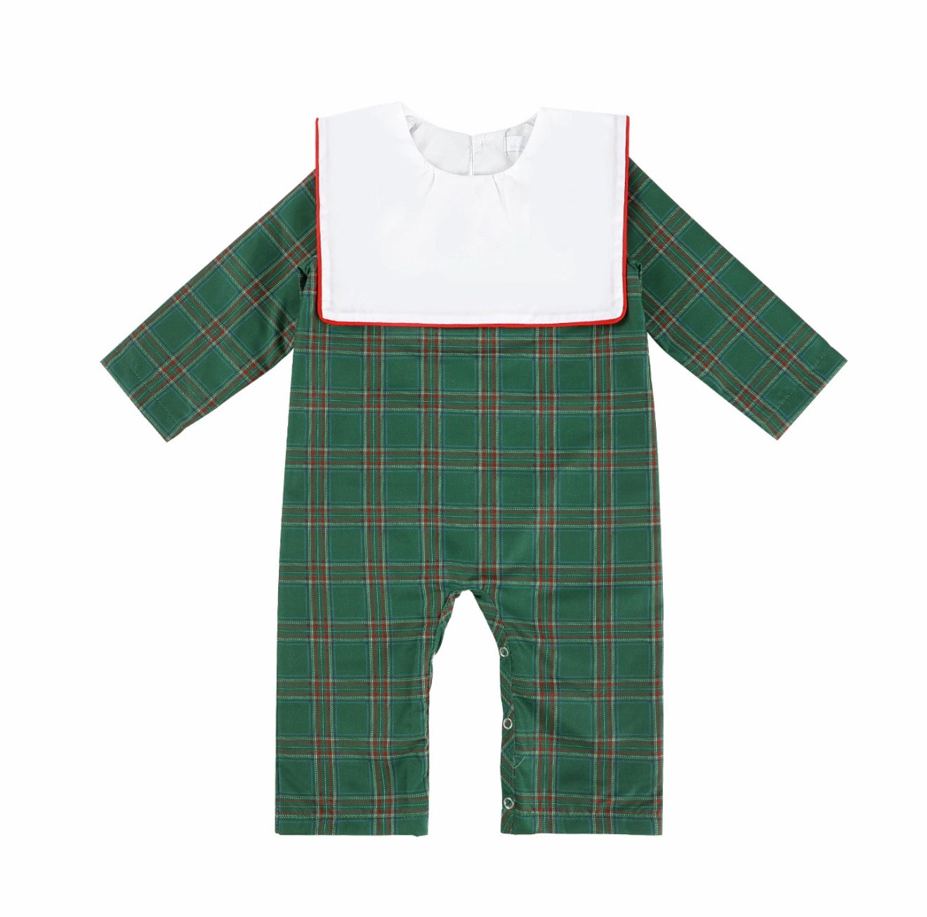 Sample Christmas Blank Tartan Boy Romper
