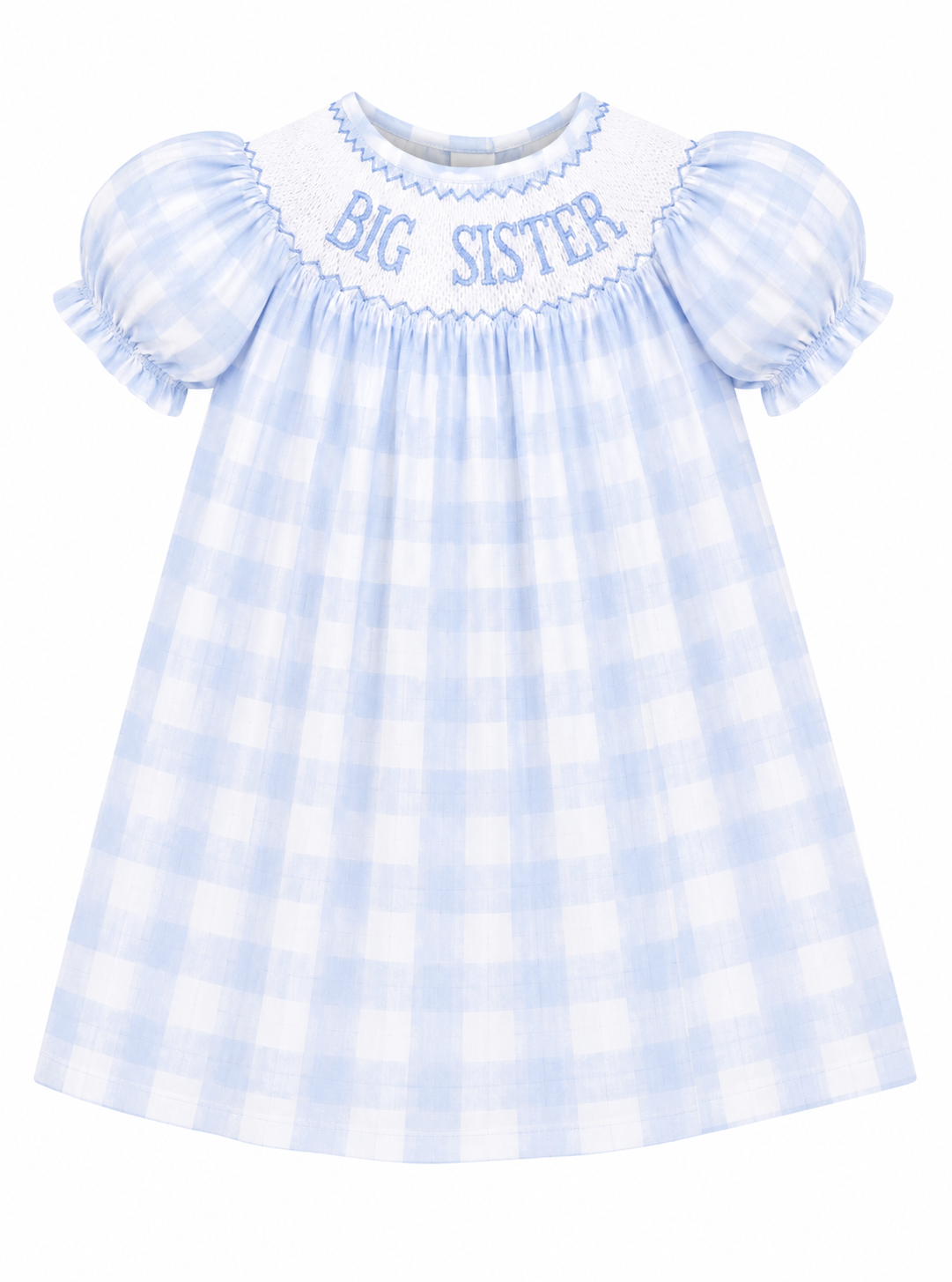 PO-50 Blue Big Sister Hand Stitched Custom Smock