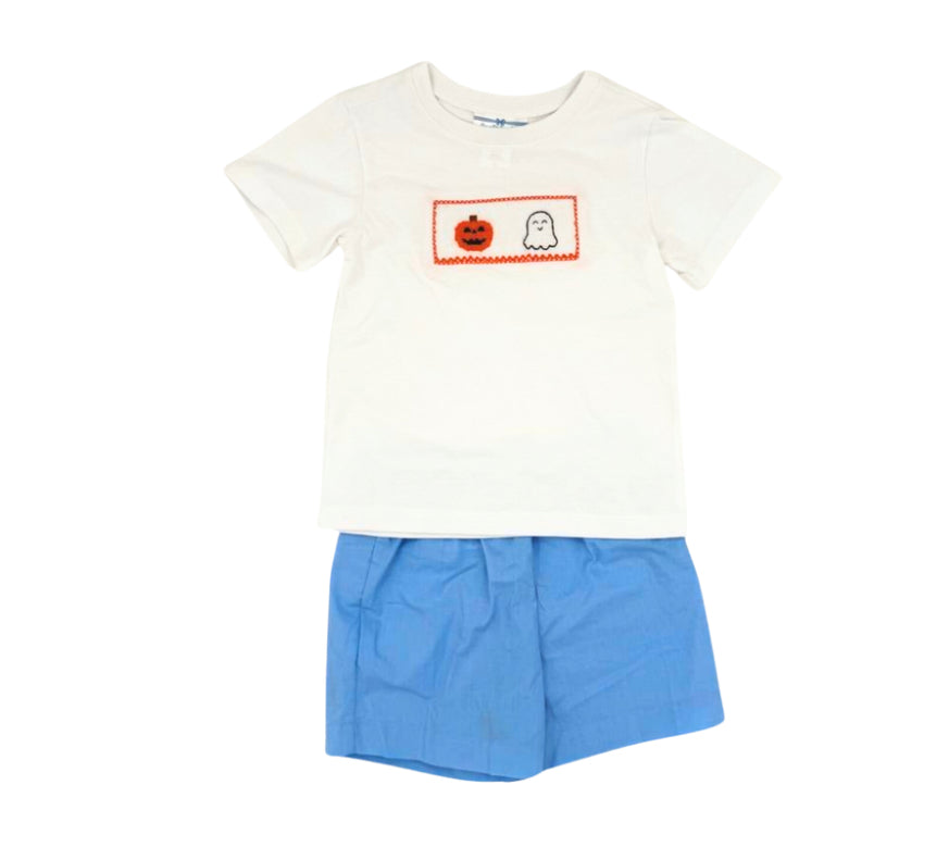 Halloween Boy Short Set Smock
