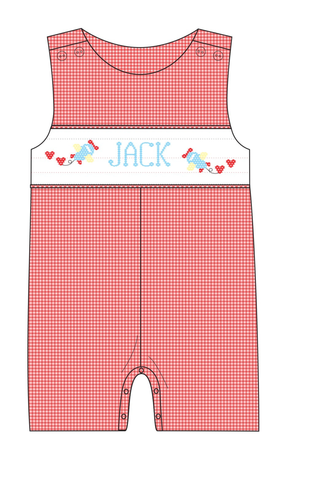 PO55-Custom Valentine Airplane Boy Jon Jon