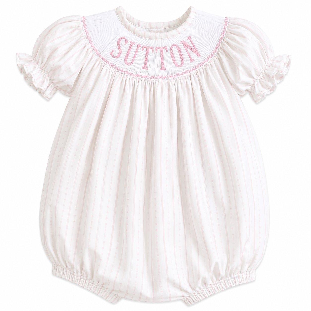 Sutton Custom Pink Stripe Bubble