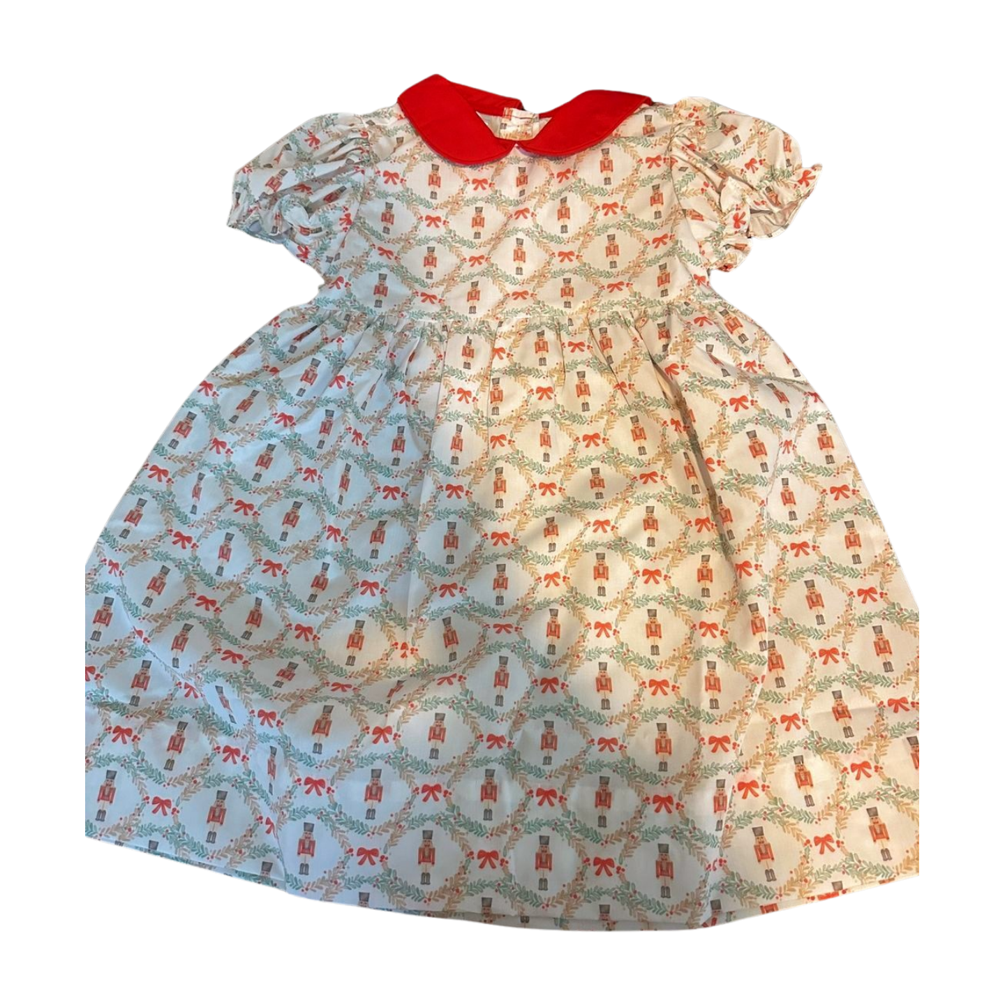 Nutcracker Print Bow Dress