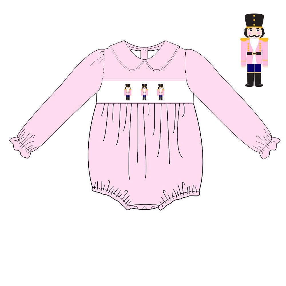 PO52-Nutcracker Smocked Girl Bubble