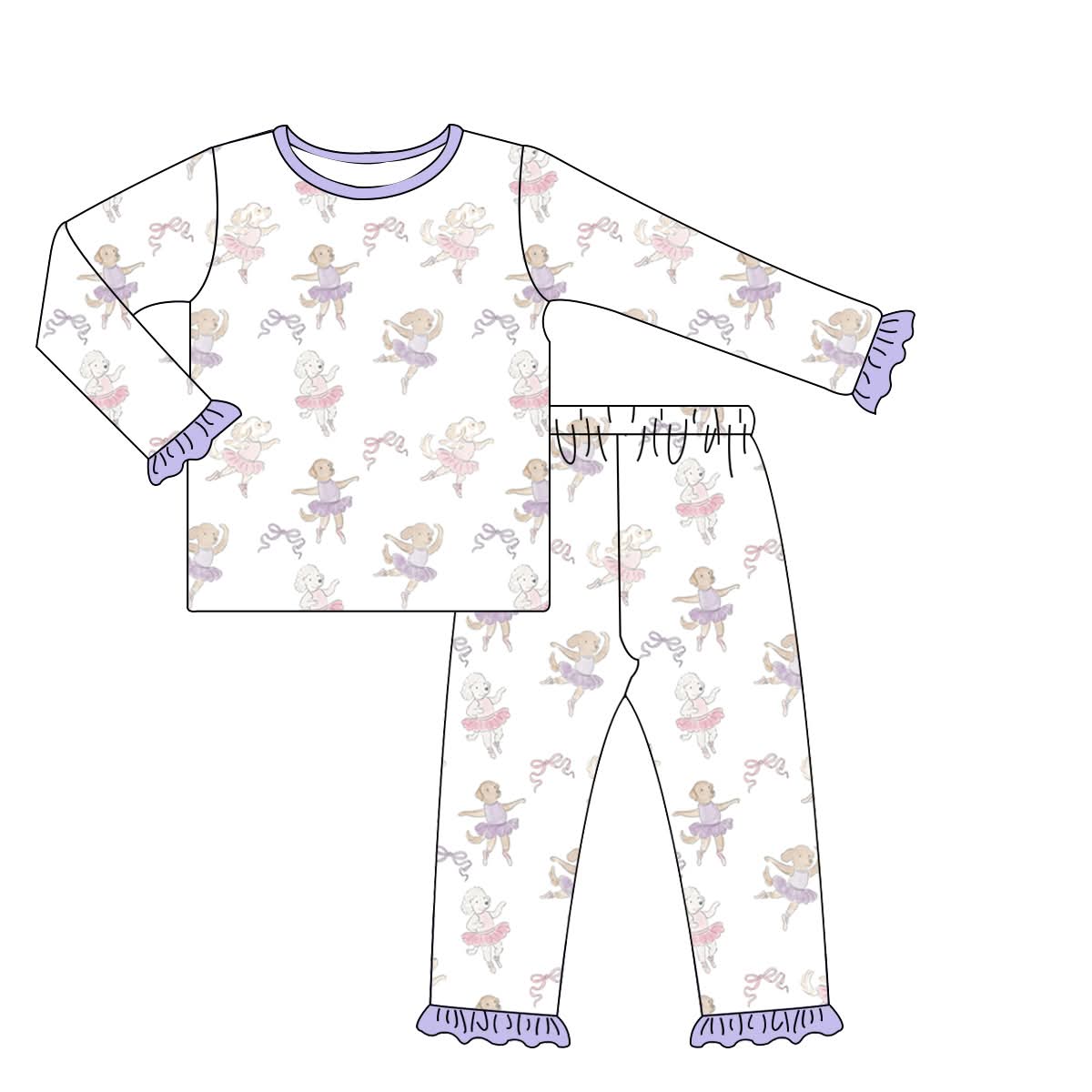 Ballerina Puppy Pajamas