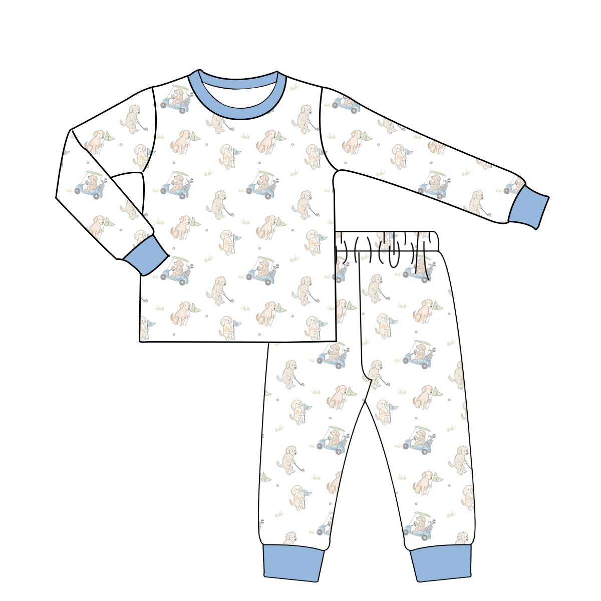 Golf Puppy Boy Pajamas