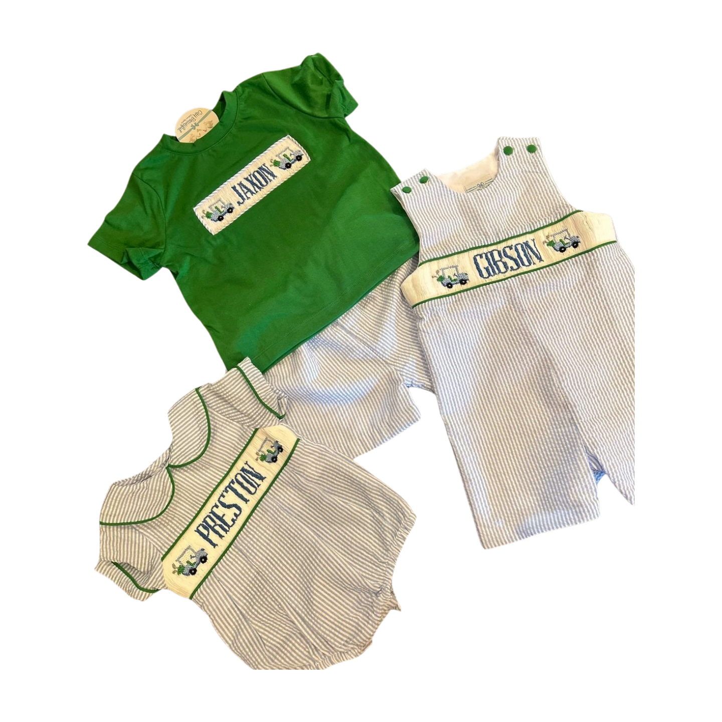 2026 Boy Golf Custom Name Smock