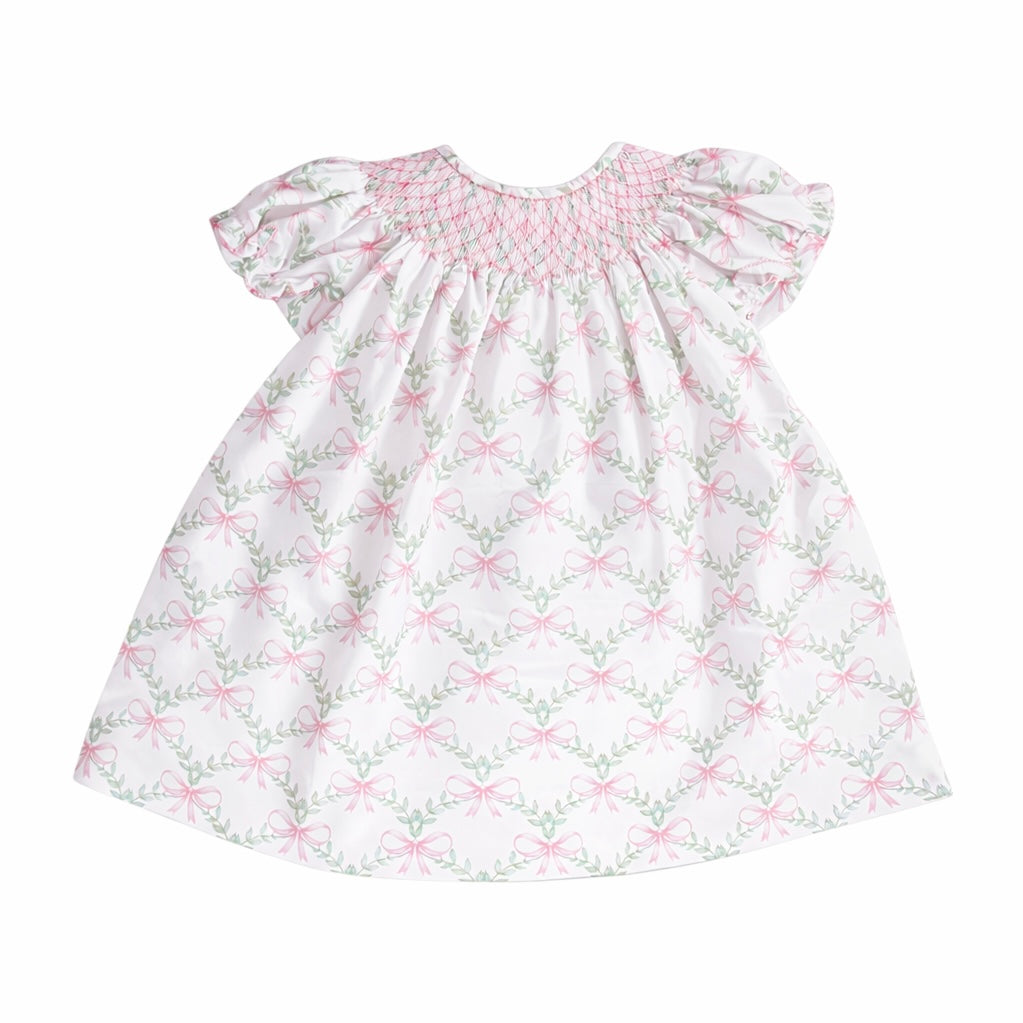 Smocked Bow Floral Bishop