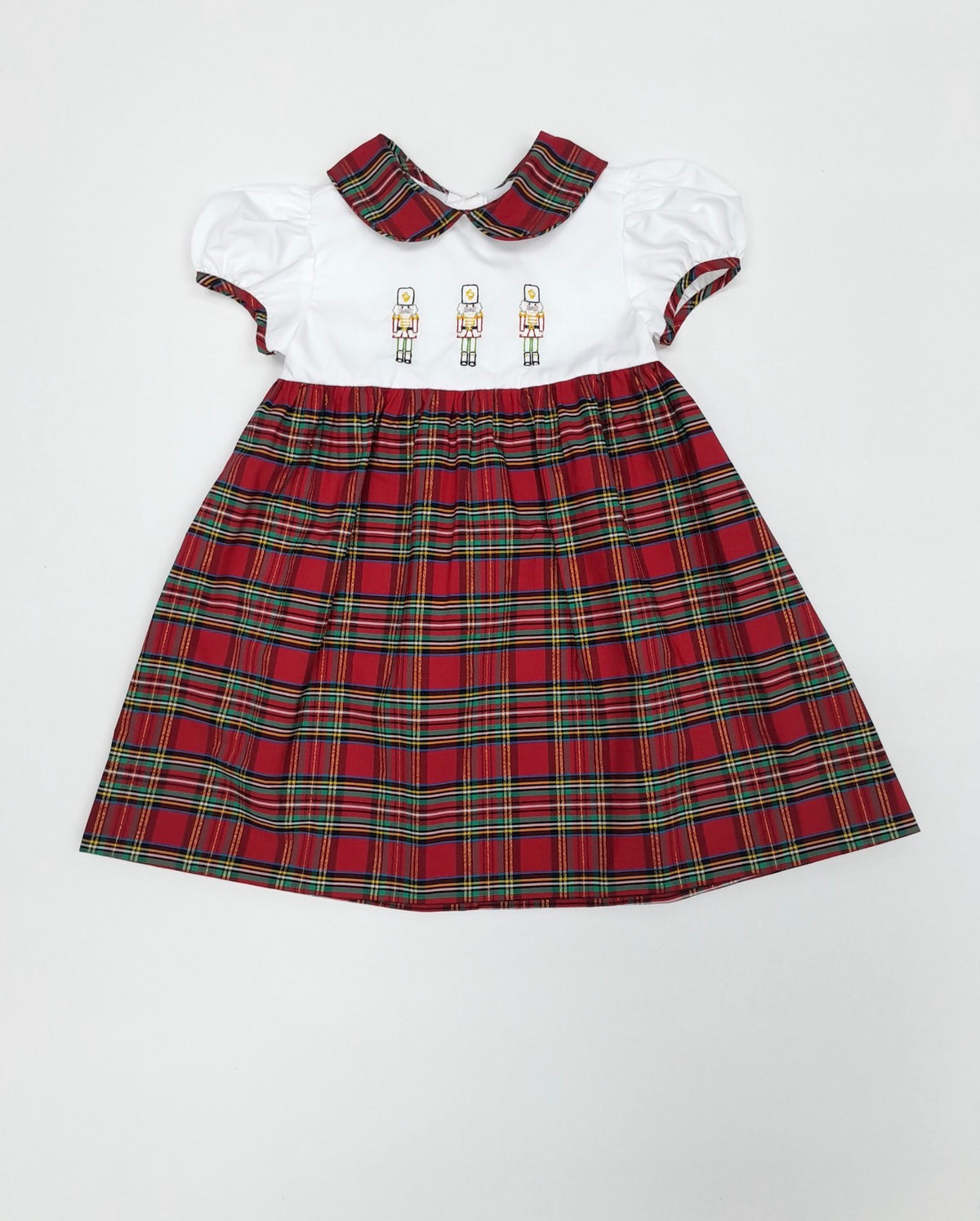 Nutcracker Tartan Embroidery Dress