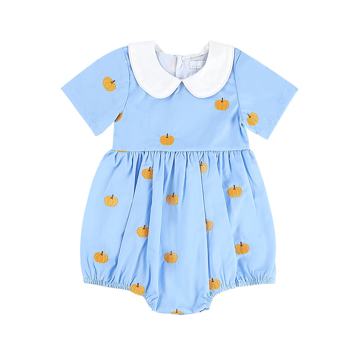 Sample Pumpkin Embroidery Blue Bubble