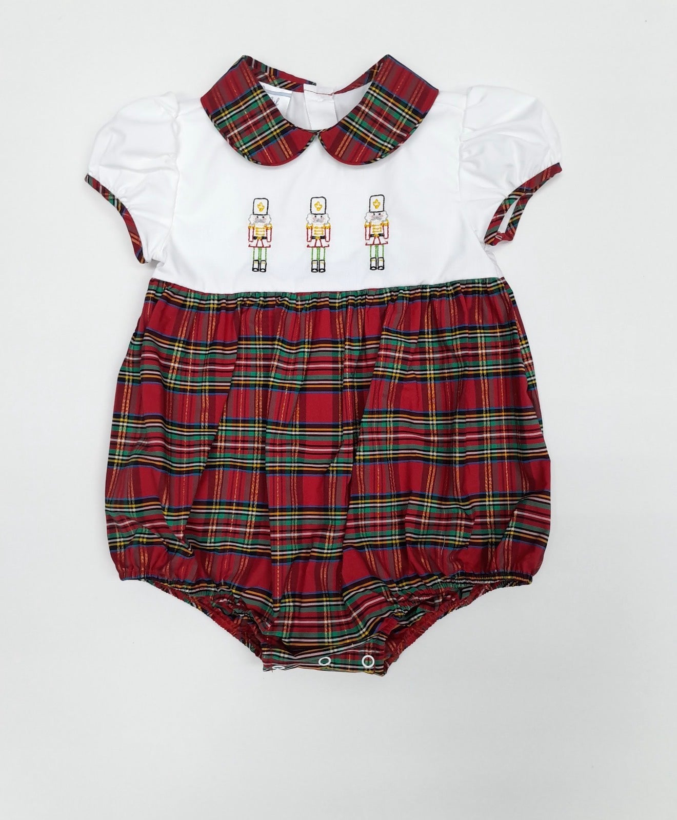Sample Nutcracker Embroidery Tartan Boy Bubble