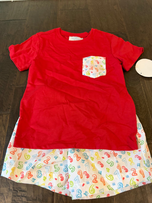 ABC/123 Boy Pocket T