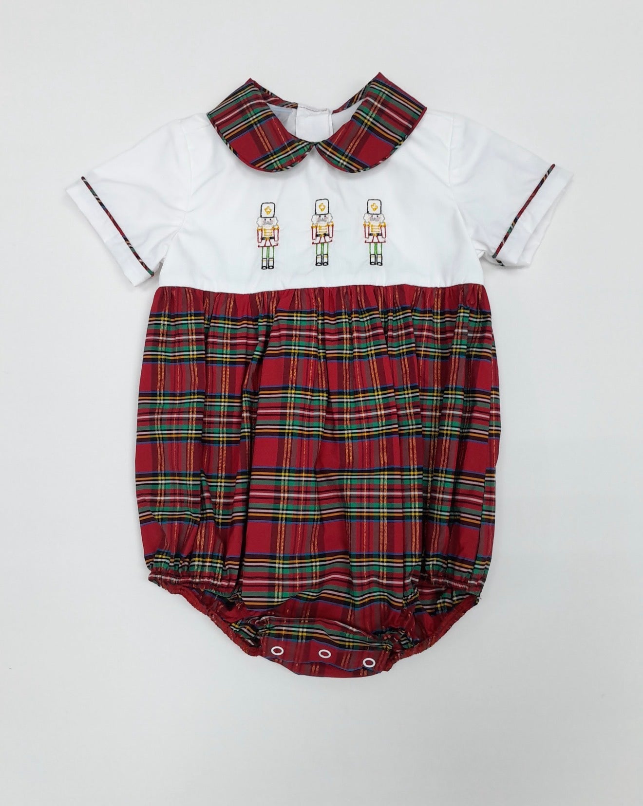 Sample Nutcracker Embroidery Tartan Boy Bubble
