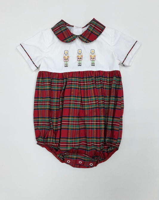 Sample Nutcracker Embroidery Tartan Boy Bubble