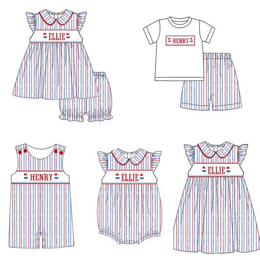 2026 Boy Popsicle Custom Name Smock