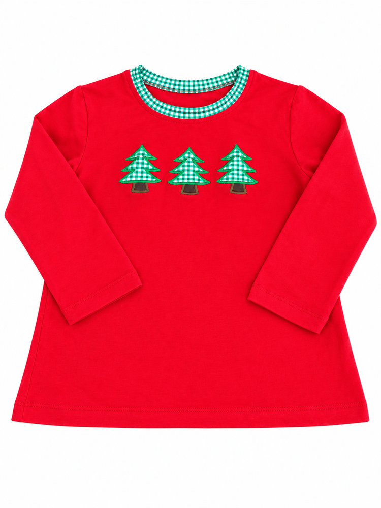 Red Christmas Tree Tshirt