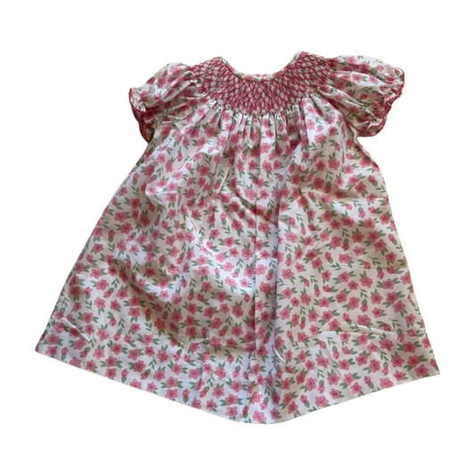 Smock Pink Floral Bishop