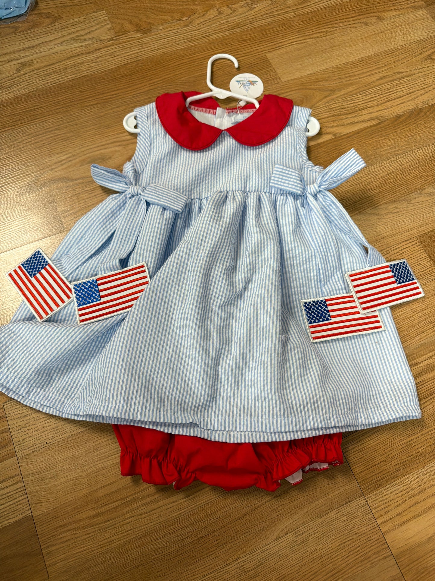 *Flag Side Tag Bloomer Set