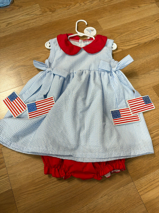 *Flag Side Tag Bloomer Set
