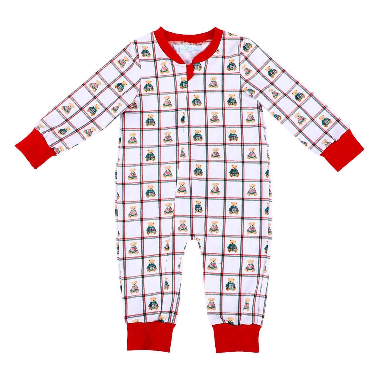 PO-48 Holiday Teddy Bear Lounge Onesie