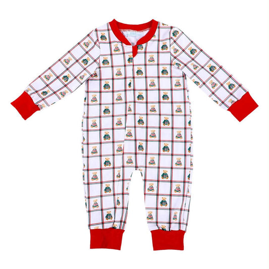 PO-48 Holiday Teddy Bear Lounge Onesie