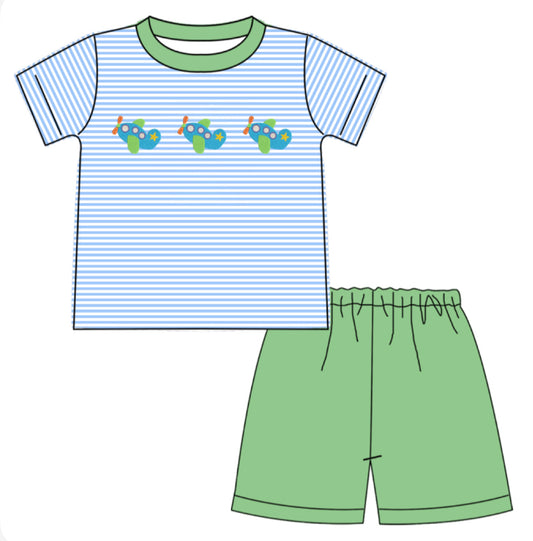 Preorder Airplane Short Set