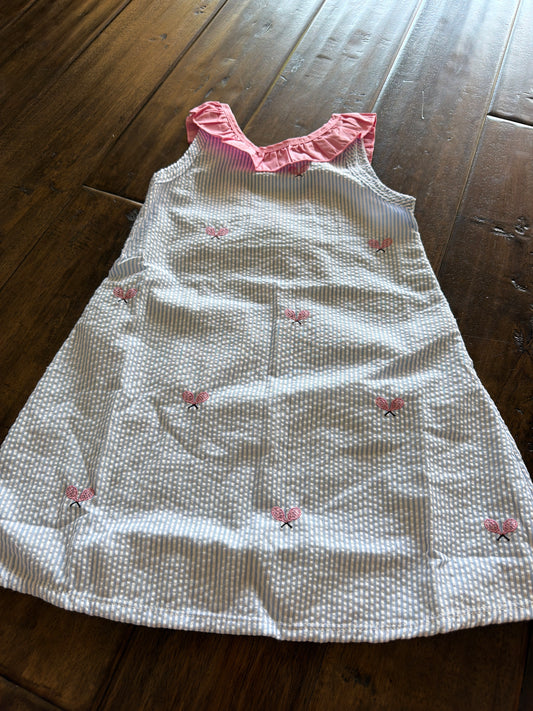 *Tennis Embriodery Dress