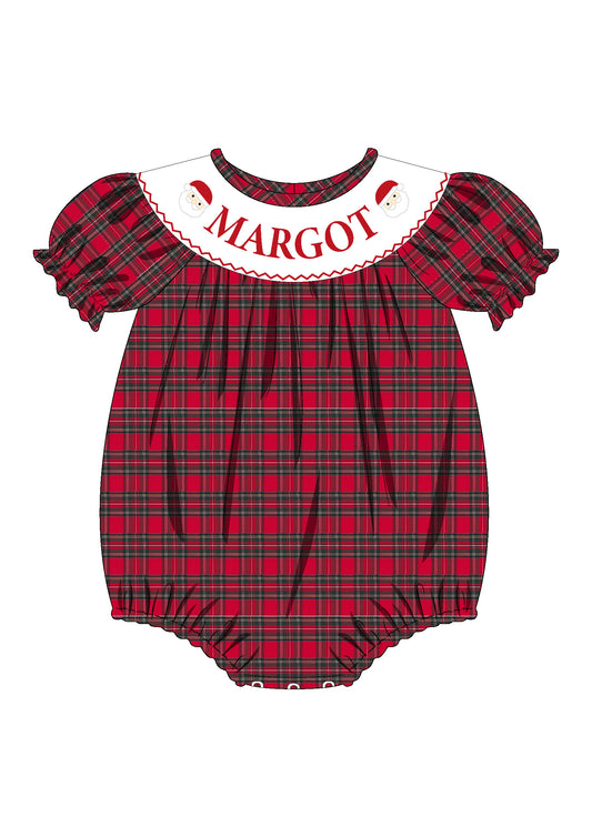 Santa Custom Name Smock Bubble
