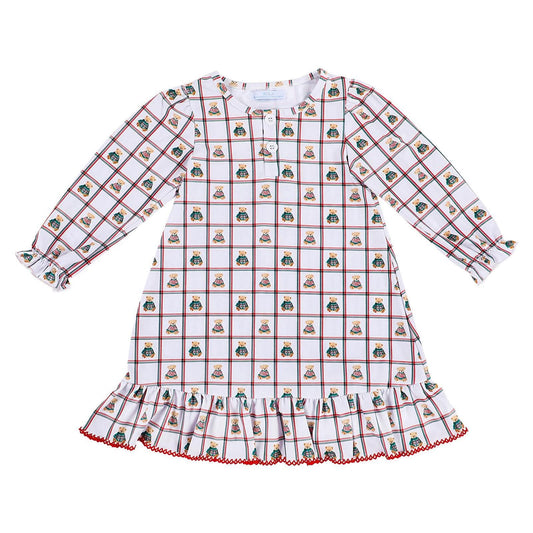 PO-48 Holiday Teddy Bear Lounge Gown