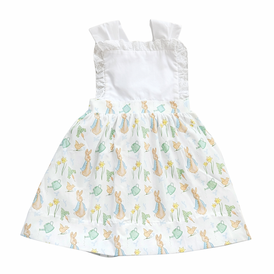 Rabbit Garden Print Girl Dress