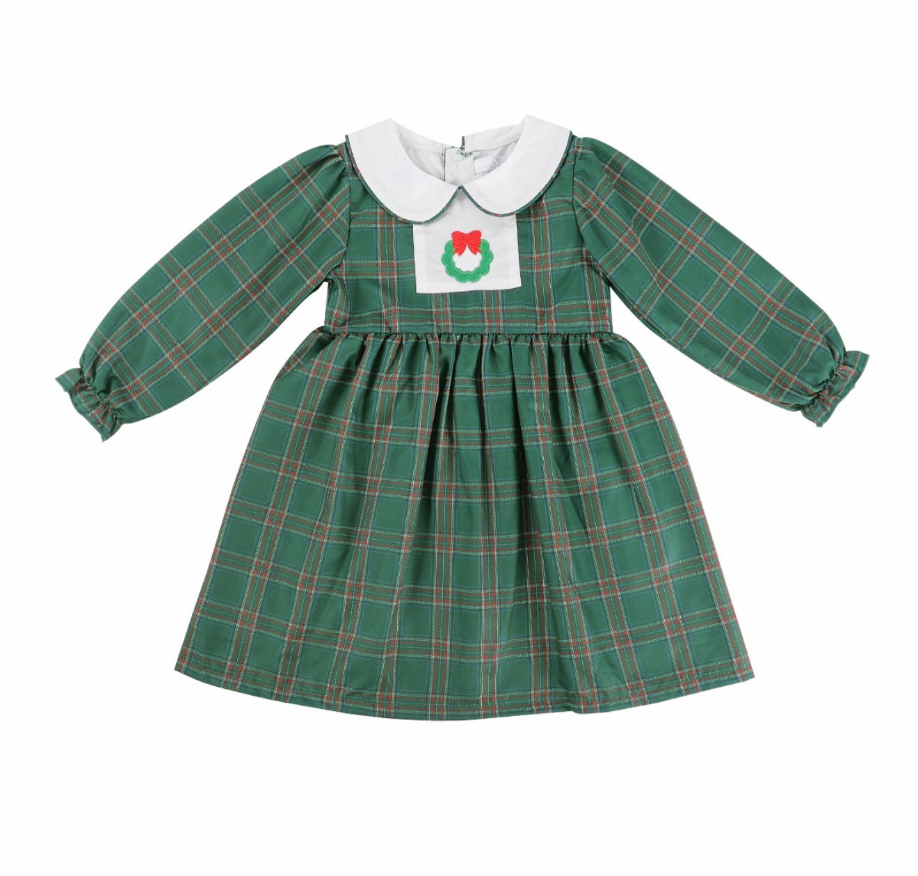 Sample Christmas Wreath Tartan Dress