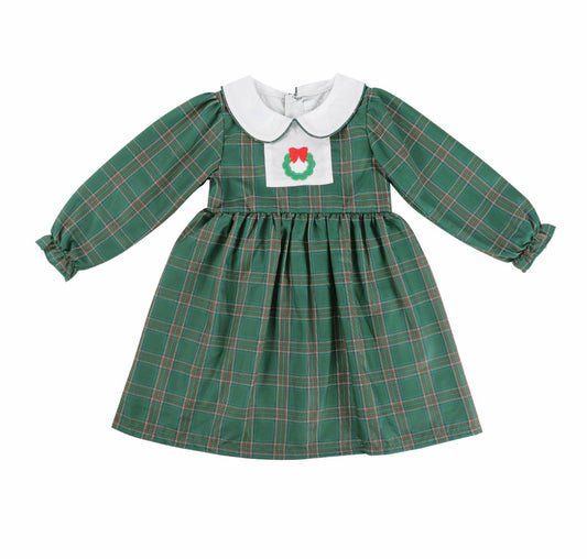 Sample Christmas Wreath Tartan Dress