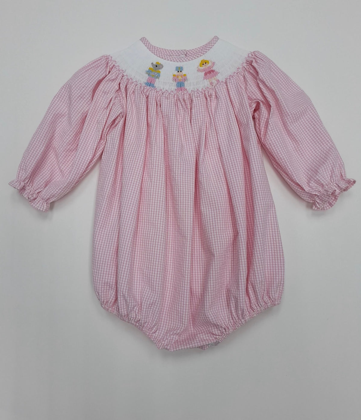 Smocked Nutcracker Girl Bubble