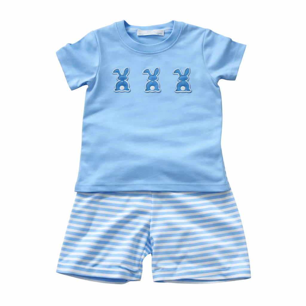Easter Trio Boy Short Set