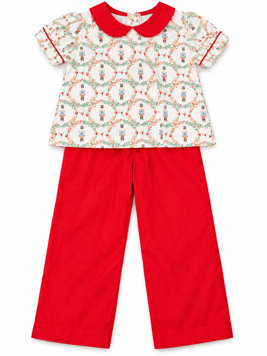 Nutcracker Print Boy Pant Set