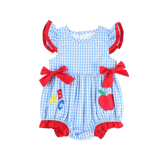 Sample ABC Blue Plaid Bubble