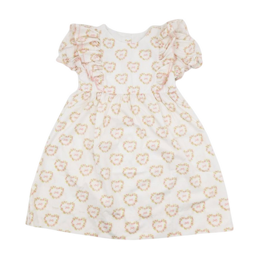 Heart Print Woven Dress